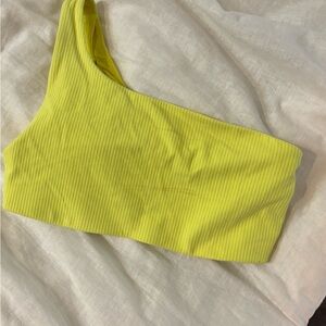 Lululemon Athletica Lime One-Shoulder bra